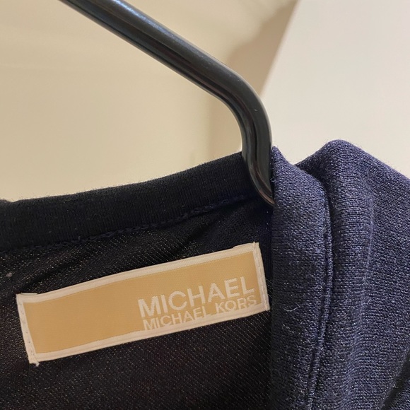 Cream and navy Michal Kors dress - Picture 3 of 3